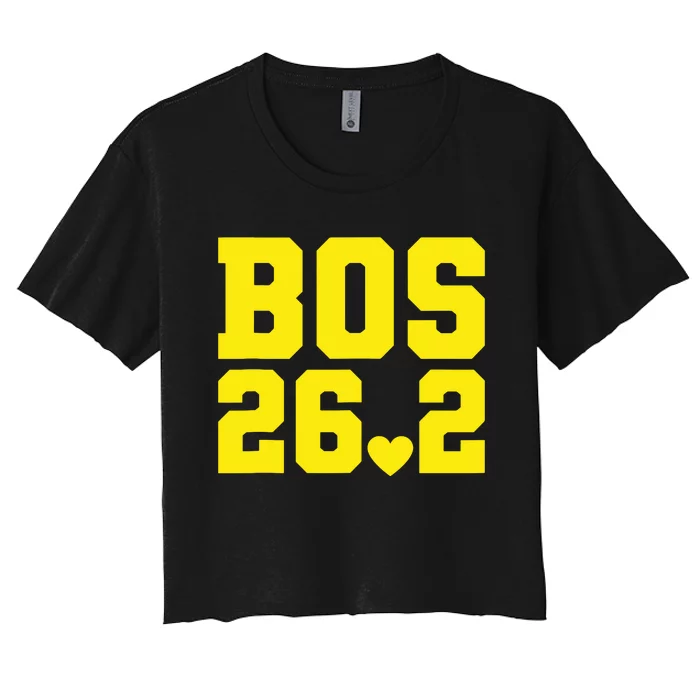 Running Marathon Boston 262 Run 00 Support Staff Crew Tank Top Women's Crop Top Tee