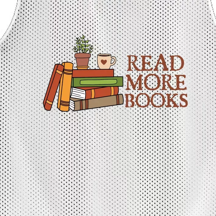 Read More Books Reading Books Gift Cute Reading Mesh Reversible Basketball Jersey Tank