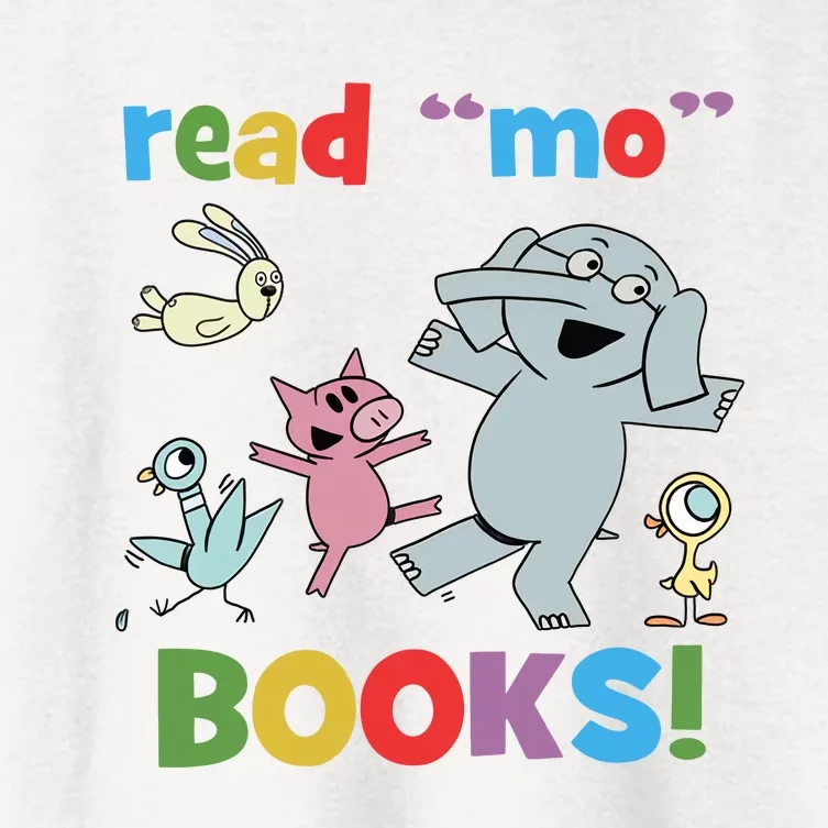 Read Mo Books Read More Books Piggie Elephant Pigeons It's Good Day To Read Book Women's Crop Top Tee