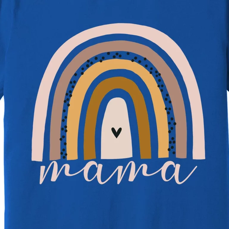 Rainbow Mama Birthday Gift Mothers Day New Mom Life Trending Gift Premium T-Shirt