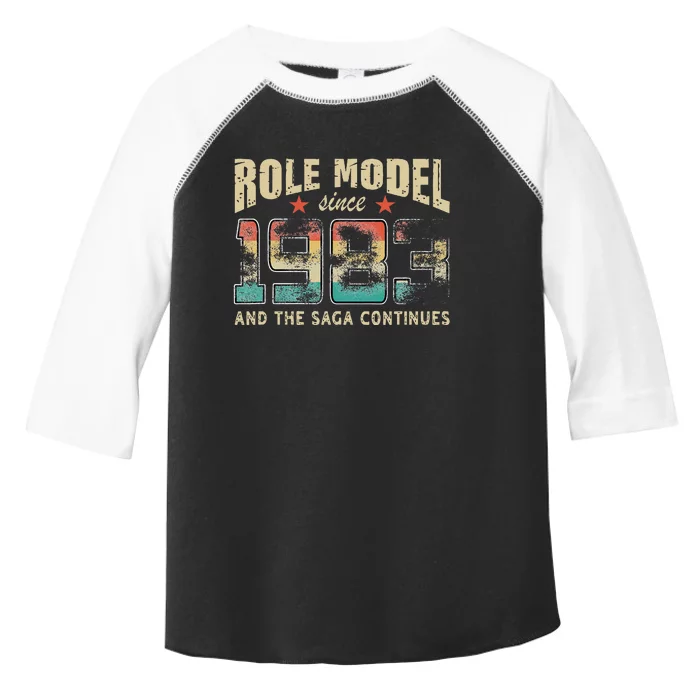 Role Model Born 1983 And The Saga Continues Birthday Toddler Fine Jersey T-Shirt