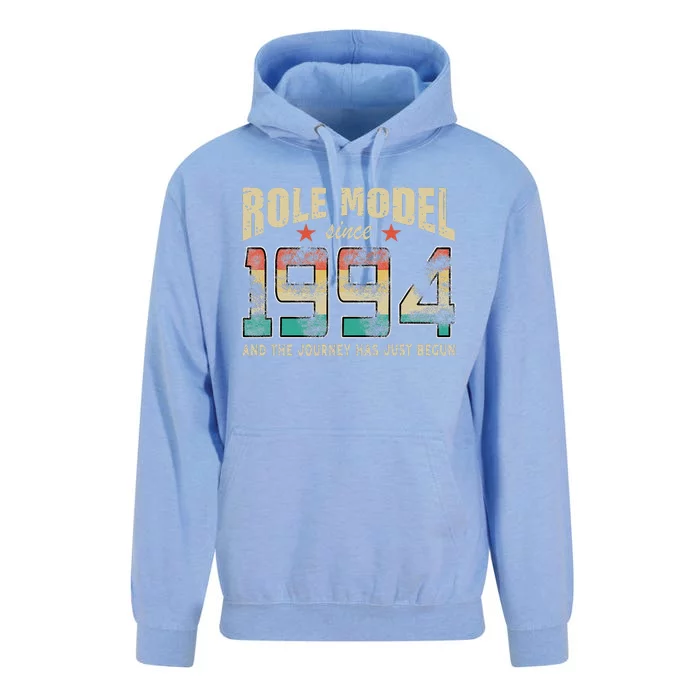 Role Model Born 1994 And The Journey Has Just Begun Birthday Unisex Surf Hoodie