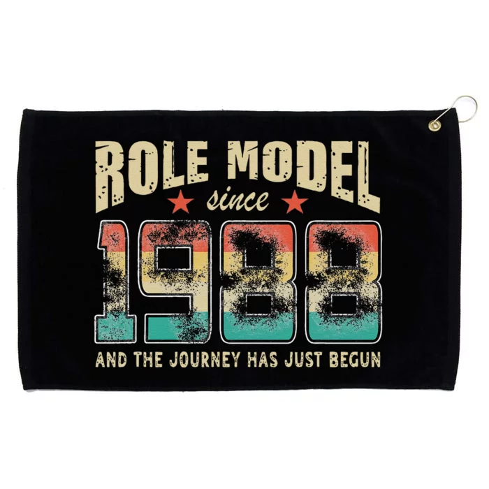 Role Model Born 1988 And The Journey Has Just Begun Birthday Grommeted Golf Towel