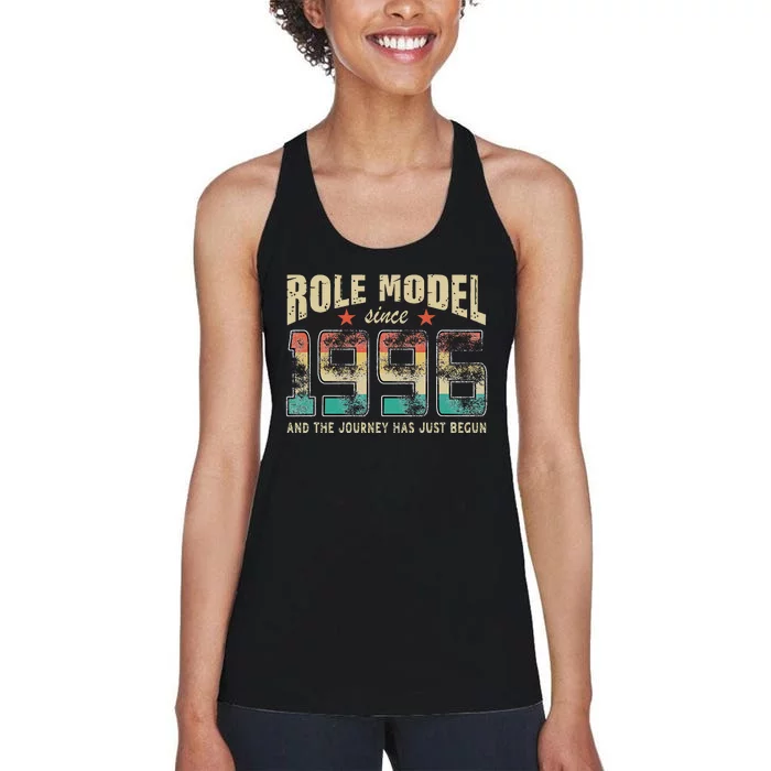 Role Model Born 1996 And The Journey Has Just Begun Birthday Women's Racerback Tank