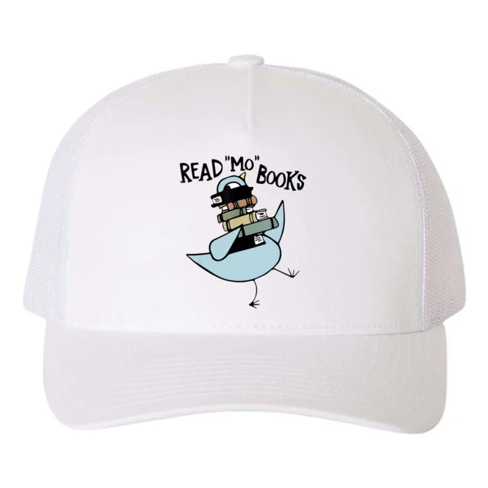 Read Mo Books Pigeon Library Reading Books Reader 2024 Yupoong Adult 5-Panel Trucker Hat