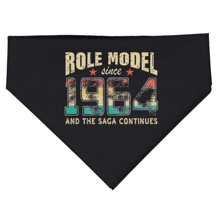 Role Model Born 1964 And The Saga Continues Birthday USA-Made Doggie Bandana