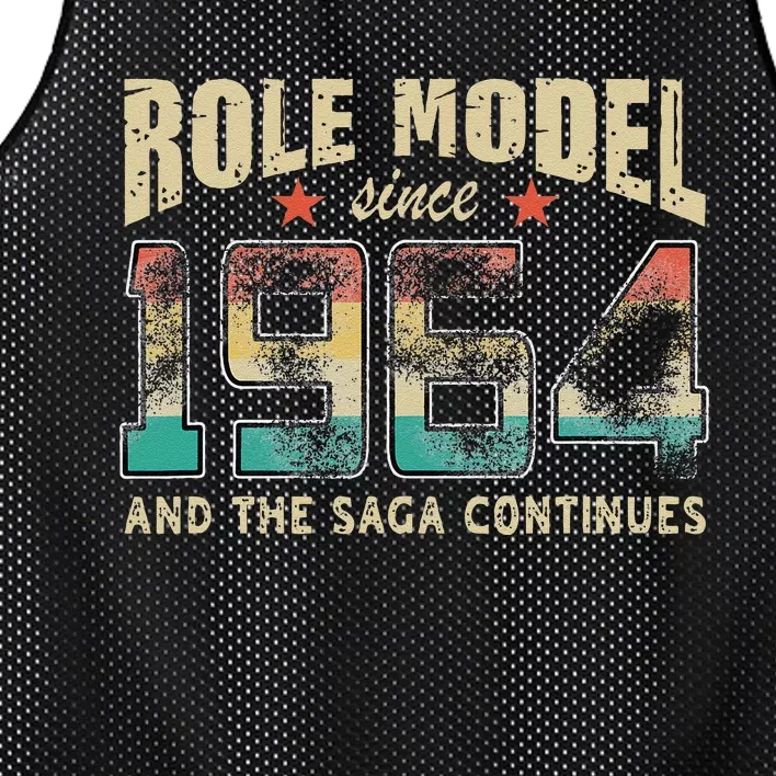 Role Model Born 1964 And The Saga Continues Birthday Mesh Reversible Basketball Jersey Tank