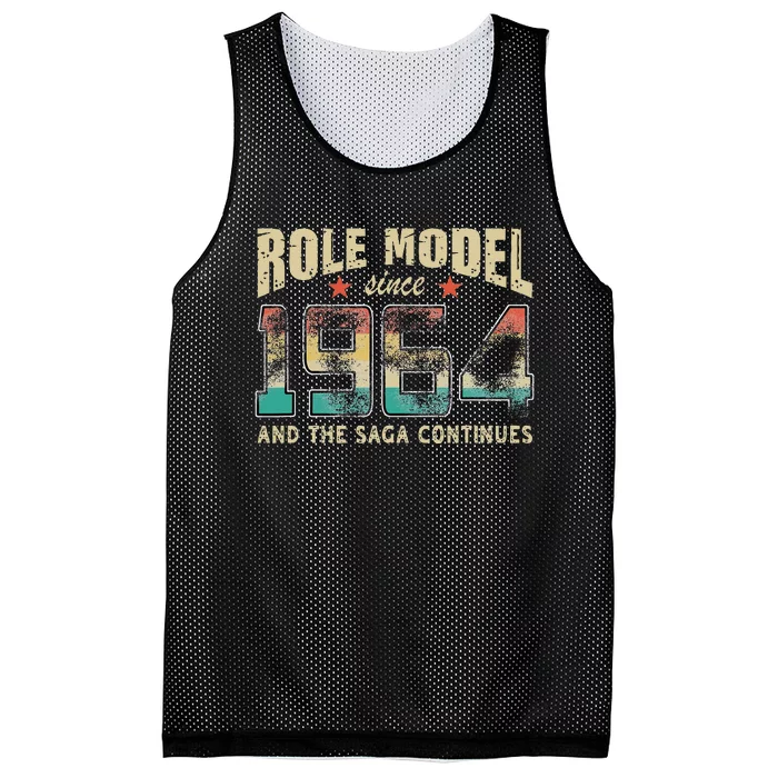 Role Model Born 1964 And The Saga Continues Birthday Mesh Reversible Basketball Jersey Tank