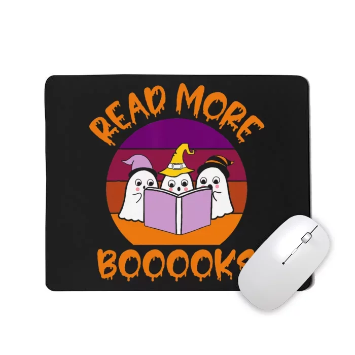 Read More Books Vintage Retro Ghost Book Lover Mousepad