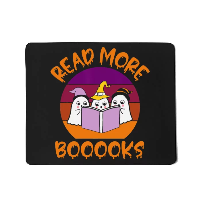 Read More Books Vintage Retro Ghost Book Lover Mousepad