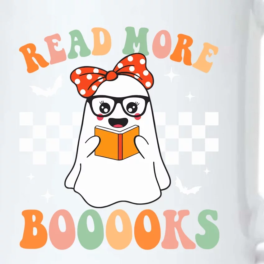 Read More Books Funny Teacher Halloween Ghost Reading Books Gift Black Color Changing Mug