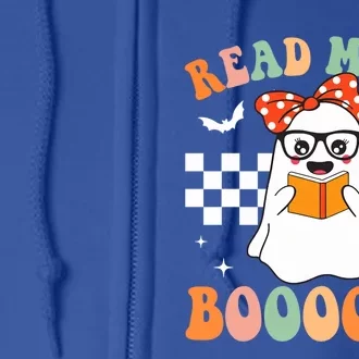 Read More Books Funny Teacher Halloween Ghost Reading Books Gift Full Zip Hoodie