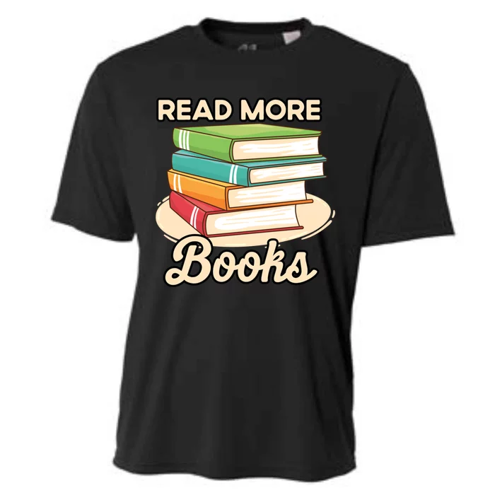 Read More Books Case National Read A Book Day Meaningful Gift Cooling Performance Crew T-Shirt