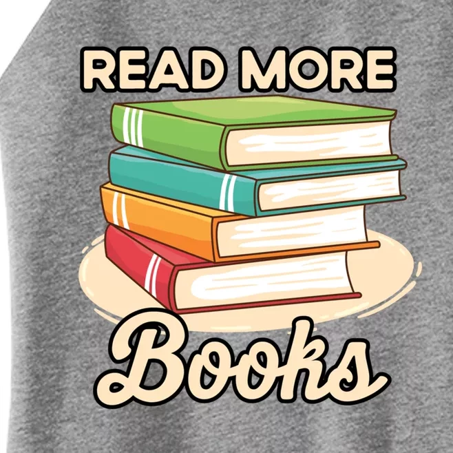 Read More Books Case National Read A Book Day Meaningful Gift Women’s Perfect Tri Rocker Tank