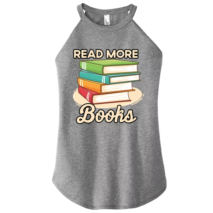 Read More Books Case National Read A Book Day Meaningful Gift Women’s Perfect Tri Rocker Tank