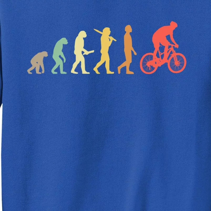 Retro Mountain Biking Evolution Gift For Mountain Bikers Funny Gift Sweatshirt