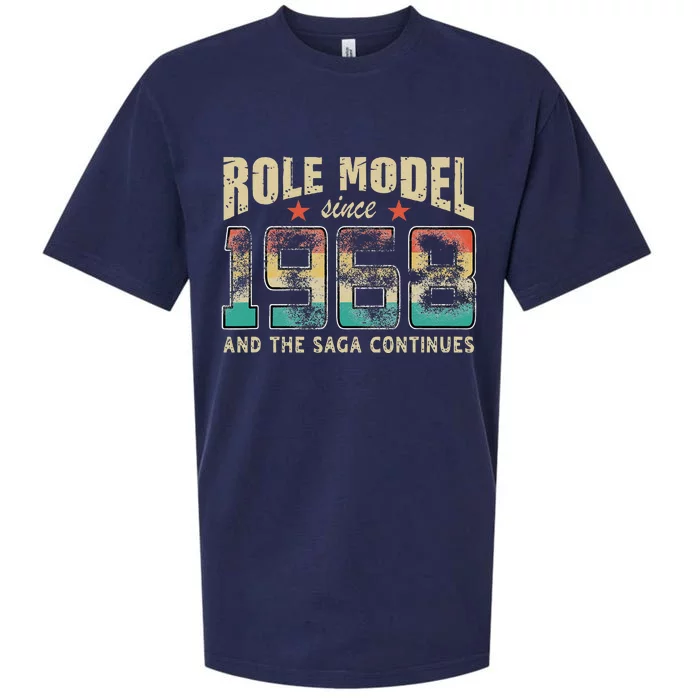 Role Model Born 1968 And The Saga Continues Birthday Sueded Cloud Jersey T-Shirt