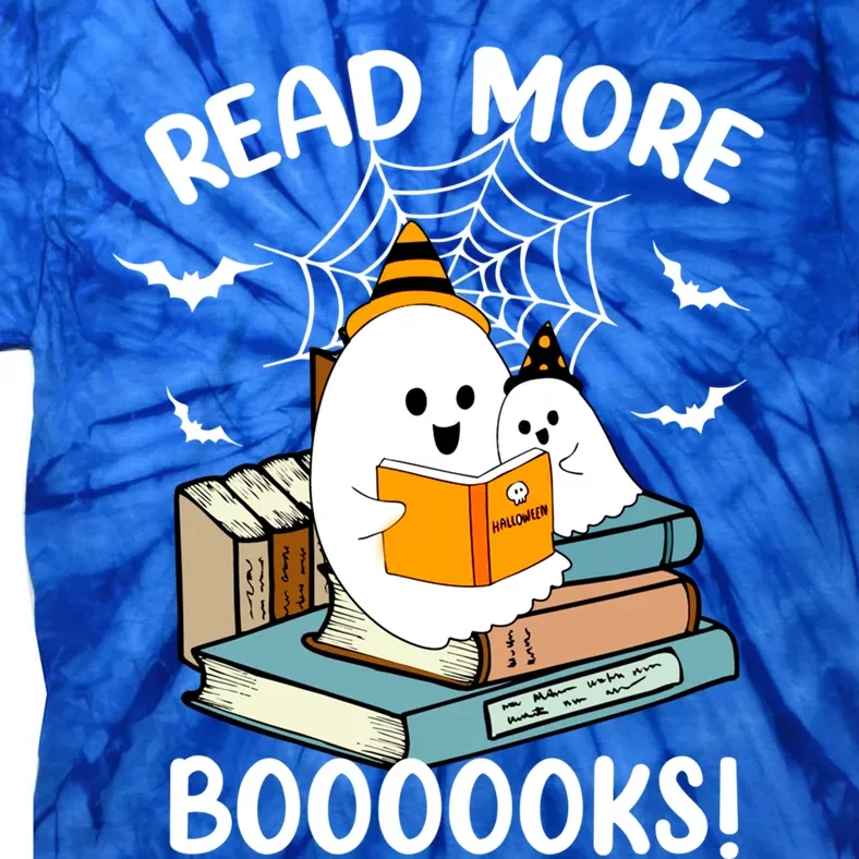 Read More Boooooks Cute Ghost Read More Boooooks Halloween Gift Tie-Dye T-Shirt