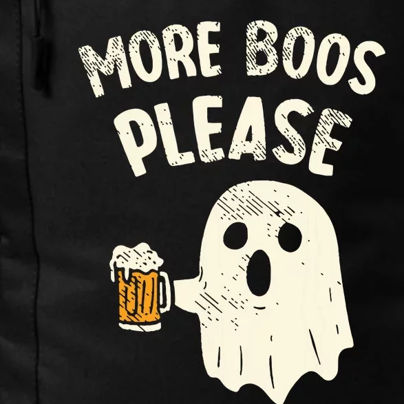 Retro More Boos Please Ghost Beer Halloween Costume Daily Commute Backpack