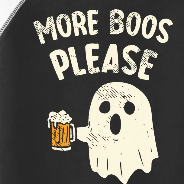 Retro More Boos Please Ghost Beer Halloween Costume Toddler Fine Jersey T-Shirt