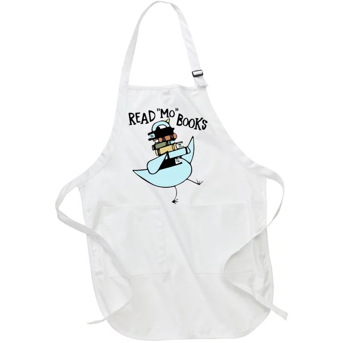 Read Mo Books Pigeon Library Reading Books Reader 2024 Full-Length Apron With Pocket