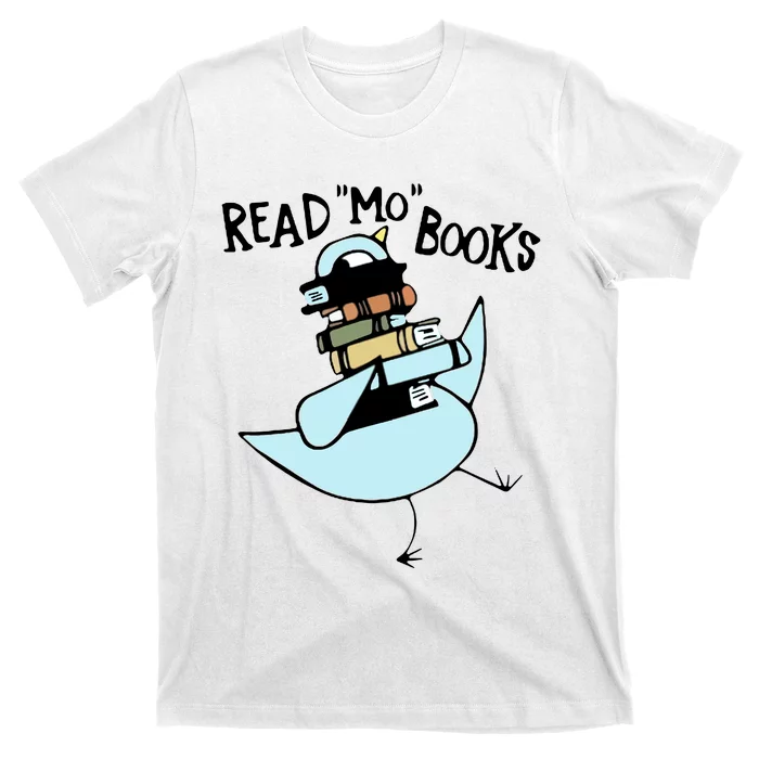 Read Mo Books Pigeon Library Reading Books Reader 2024 T-Shirt