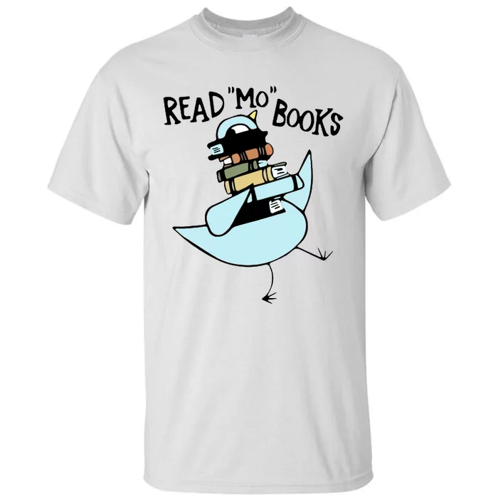 Read Mo Books Pigeon Library Reading Books Reader 2024 Tall T-Shirt