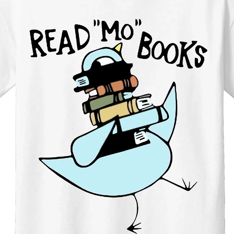 Read Mo Books Pigeon Library Reading Books Reader 2024 Kids T-Shirt