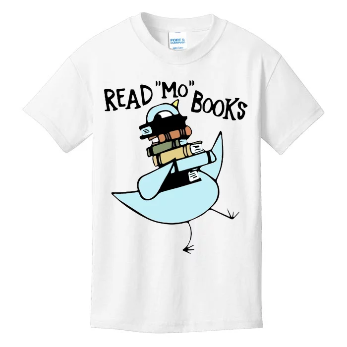 Read Mo Books Pigeon Library Reading Books Reader 2024 Kids T-Shirt