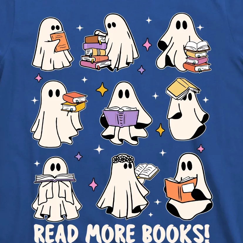 Read More Books Retro Cute Ghost Halloween Reading Books Meaningful Gift T-Shirt