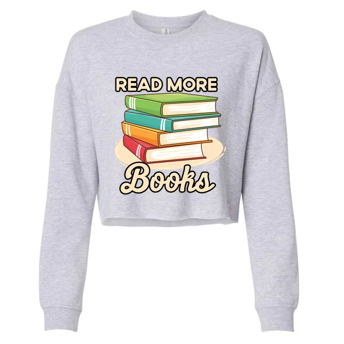 Read More Books Case National Read A Book Day Gift Cropped Pullover Crew