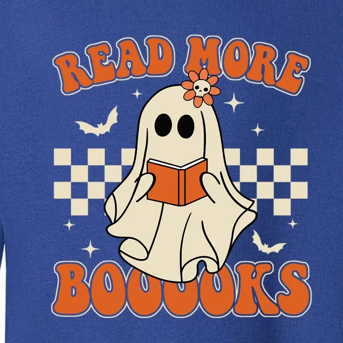 Read More Books Spooky Teacher Halloween Ghost Reading Books Gift Toddler Sweatshirt