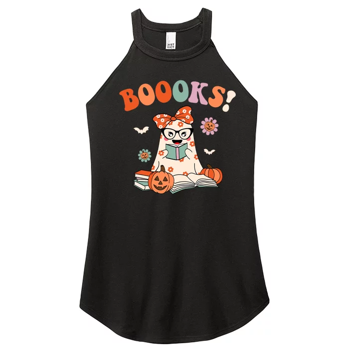 Read More Books Spooky Teacher Cute Halloween Women’s Perfect Tri Rocker Tank