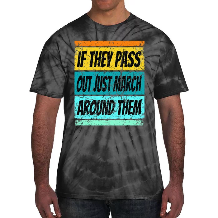 Retro Marching Band Pass Out Band Camp Tie-Dye T-Shirt