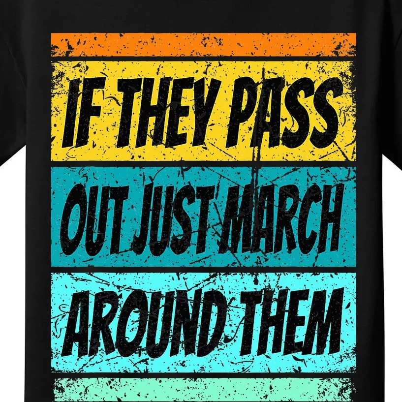 Retro Marching Band Pass Out Band Camp Kids T-Shirt