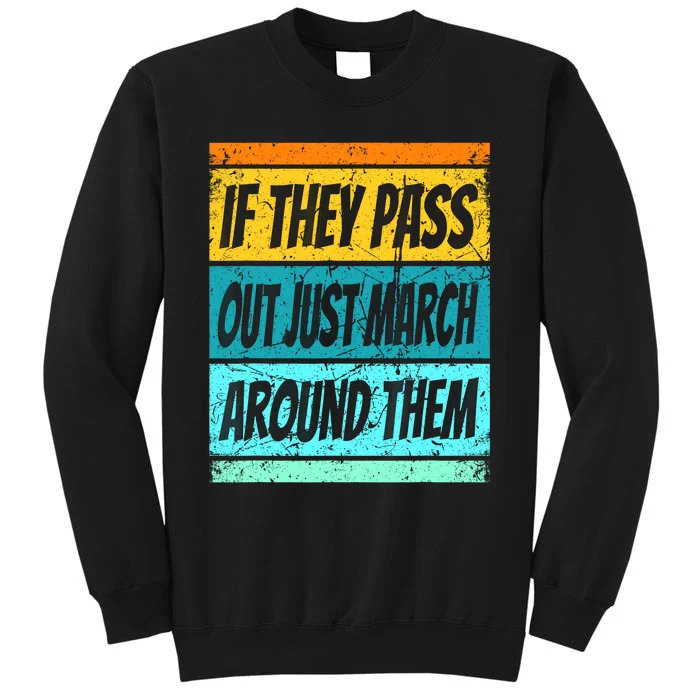 Retro Marching Band Pass Out Band Camp Men Women Kids Sweatshirt