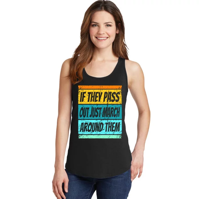 Retro Marching Band Pass Out Band Camp Men Women Kids Ladies Essential Tank