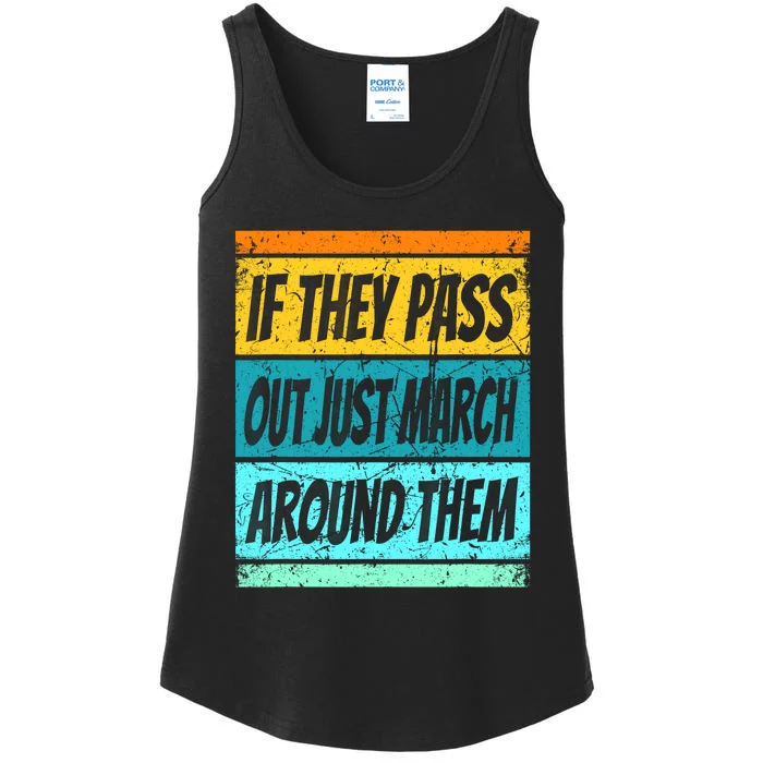 Retro Marching Band Pass Out Band Camp Men Women Kids Ladies Essential Tank