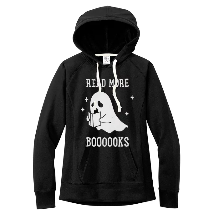 Read More Boooooks Cute Ghost Read More Boooooks Halloween Women's Fleece Hoodie