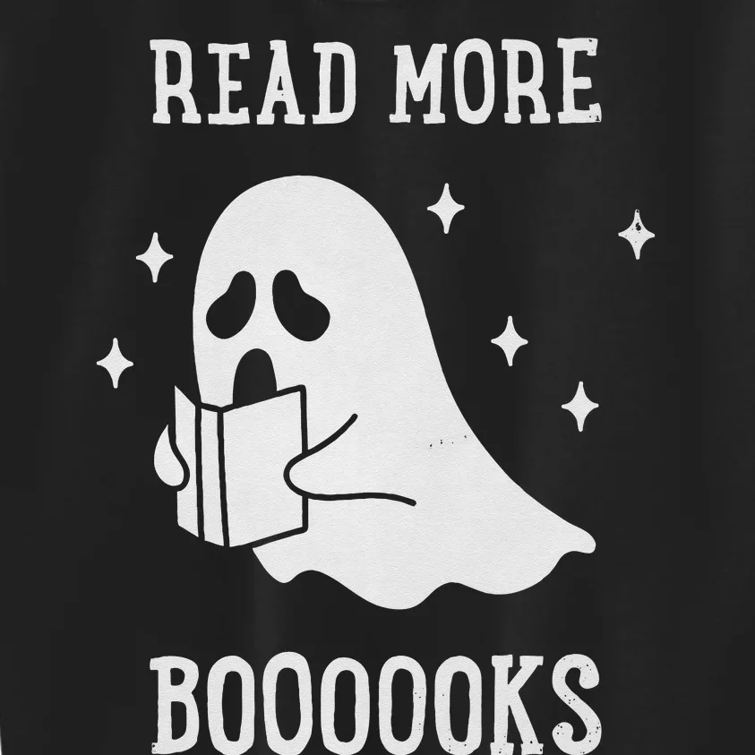 Read More Boooooks Cute Ghost Read More Boooooks Halloween Kids Sweatshirt