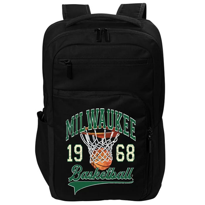 Retro Milwaukee Basketball 1968 Impact Tech Backpack