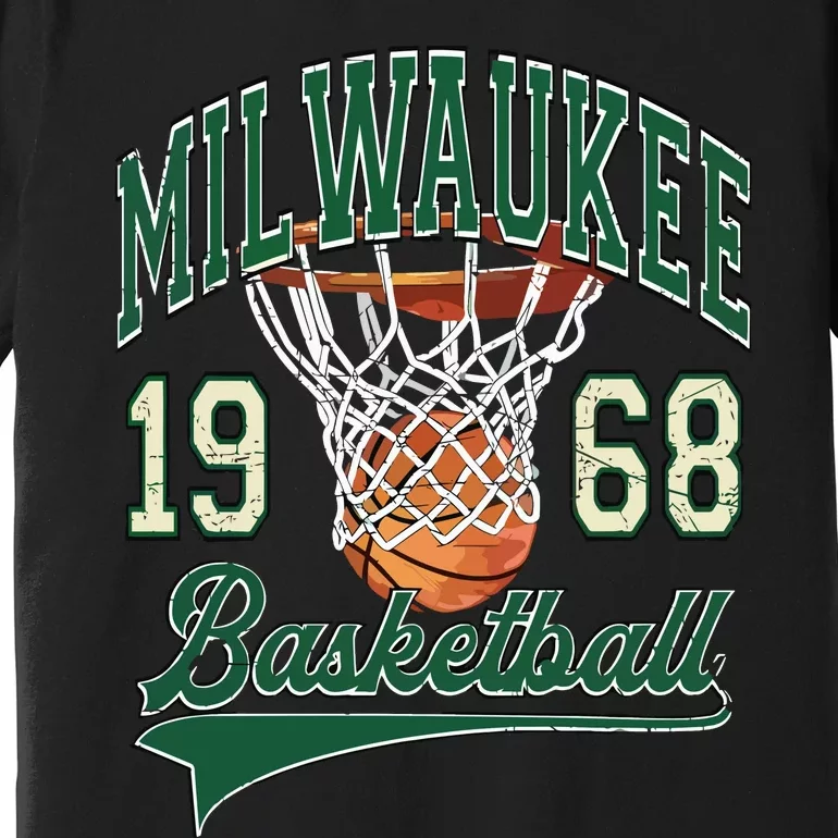 Retro Milwaukee Basketball 1968 Premium T-Shirt