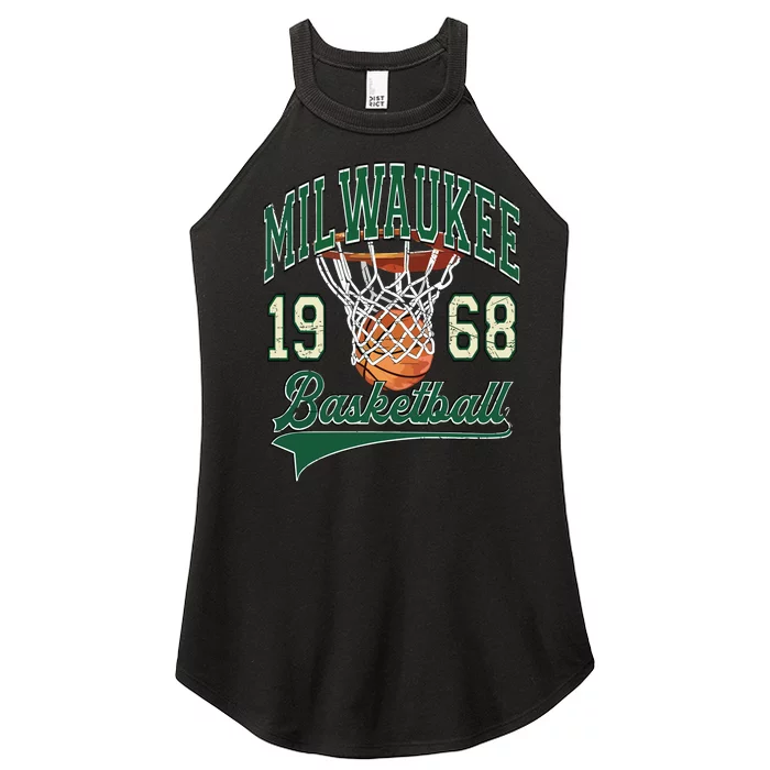 Retro Milwaukee Basketball 1968 Women’s Perfect Tri Rocker Tank