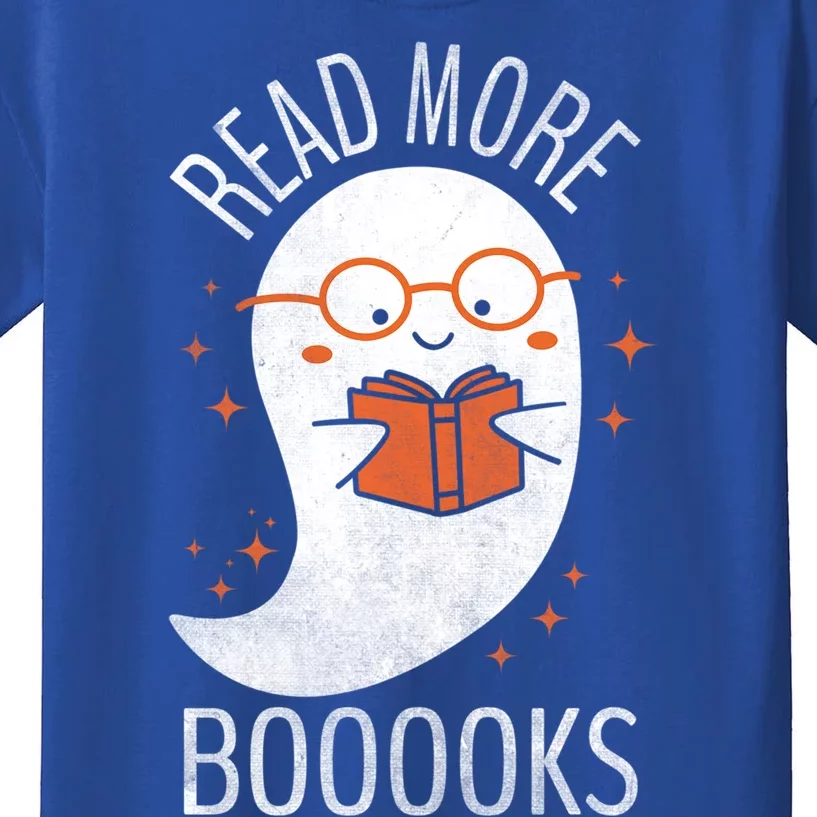 Read More Boooooks Gift Funny Ghost Reading Books Halloween Cool Gift Kids T-Shirt