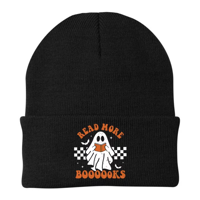 Read More Books Cute Ghost Reading Book Teacher Halloween Knit Cap Winter Beanie