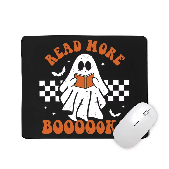 Read More Books Cute Ghost Reading Book Teacher Halloween Mousepad