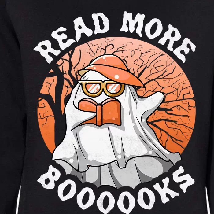 Read More Boooooks Halloween Book Reading Ghost Gift Womens California Wash Sweatshirt