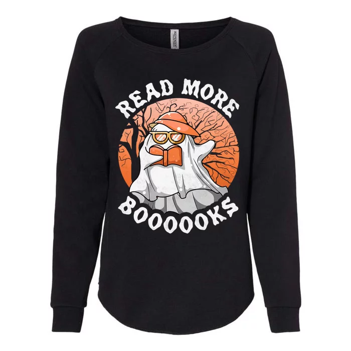 Read More Boooooks Halloween Book Reading Ghost Gift Womens California Wash Sweatshirt