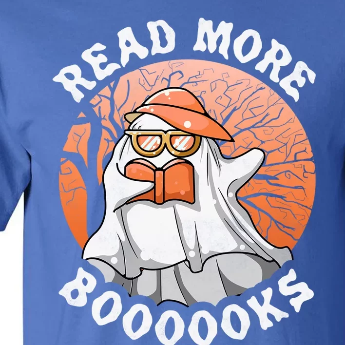 Read More Boooooks Halloween Book Reading Ghost Gift Tall T-Shirt