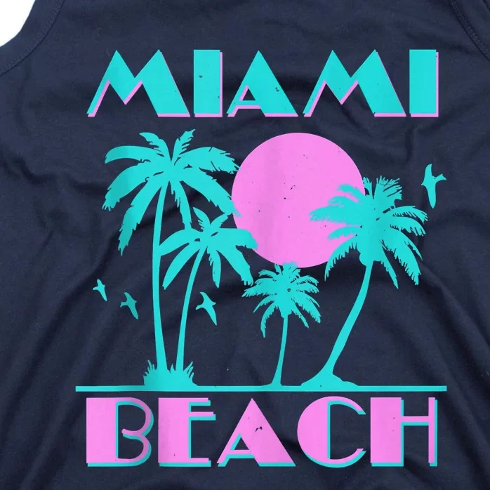 Retro Miami Beach 70s 80s Style Vintage Men Women  Pullover